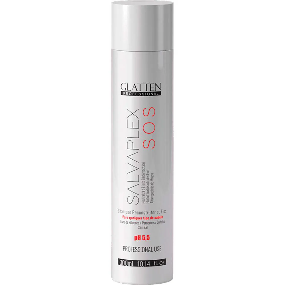 GLATTEN SALVAPLEX - SHAMPOO SOS RECONSTRUTOR DE FIOS 300ML