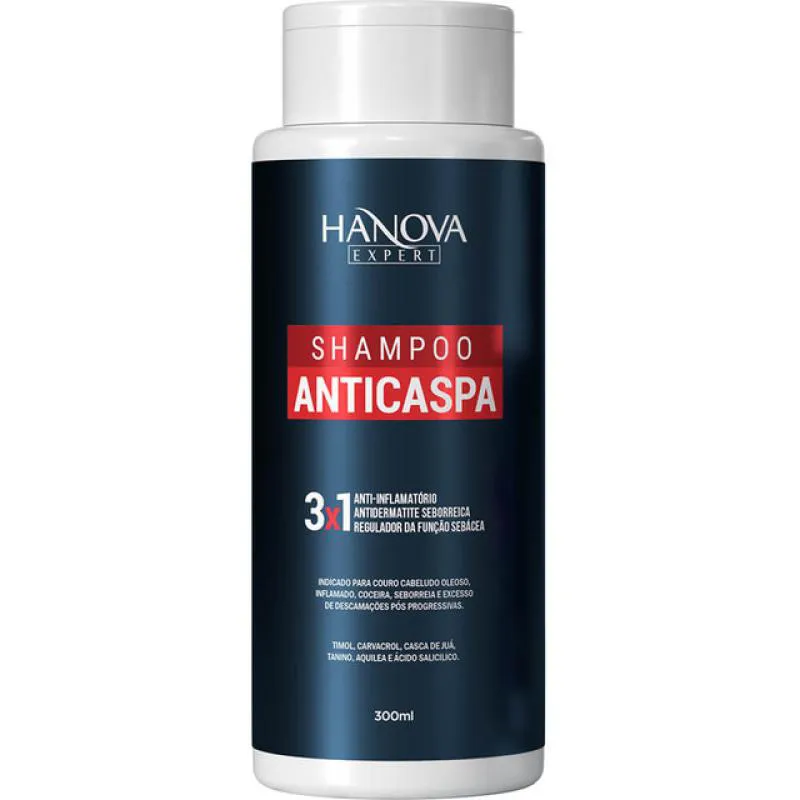 HANOVA EXPERT ANTICASPA - SHAMPOO 3X1 300ML