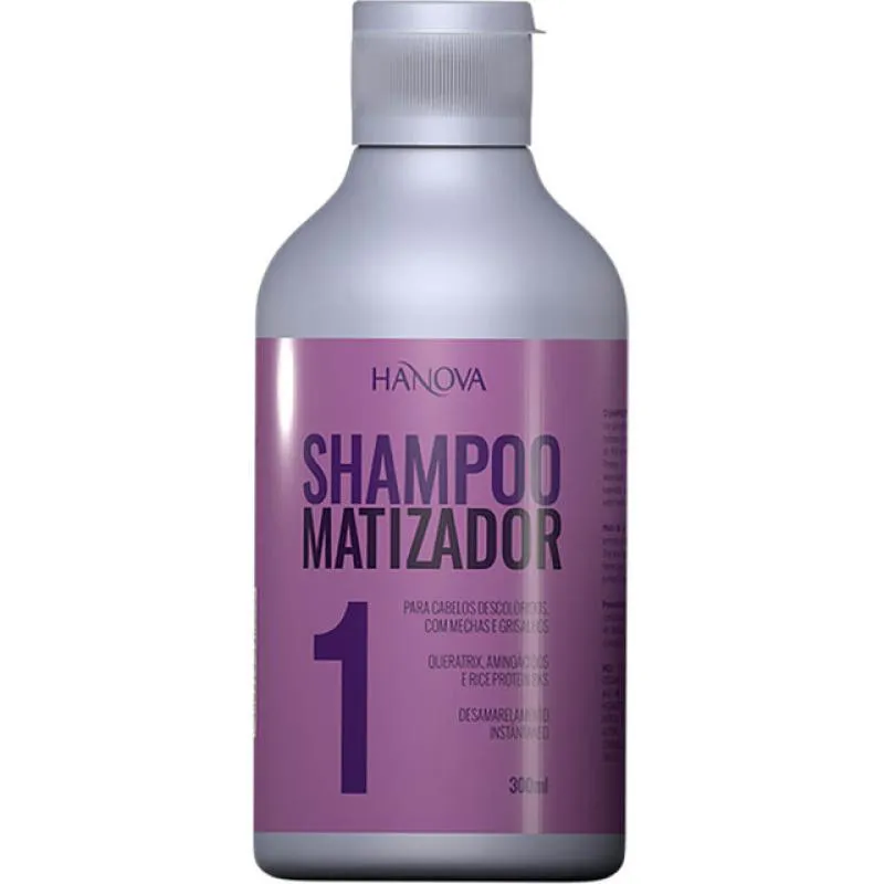 HANOVA MATIZADOR - SHAMPOO CLAREADOR EFEITO PLATINADO 300ML