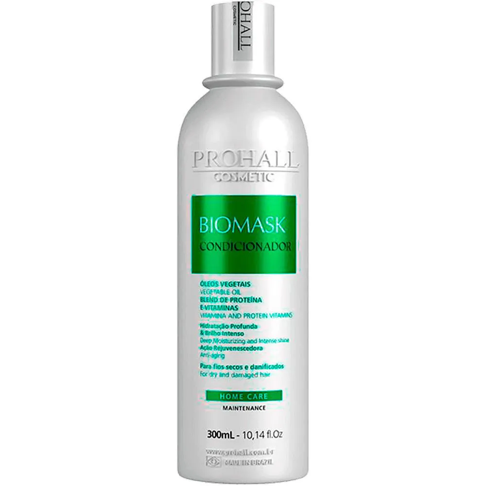PROHALL BIOMASK - CONDICIONADOR HOME CARE HIDRATAçãO E BRILHO 300ML