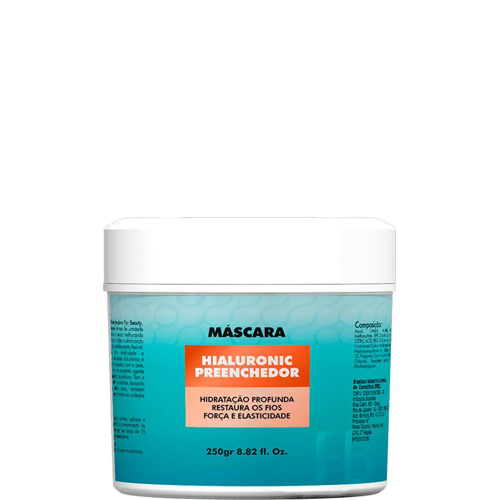 FOR BEAUTY HIALURONIC PREENCHEDOR - MáSCARA DE HIDRATAçãO PROFUNDA 250G