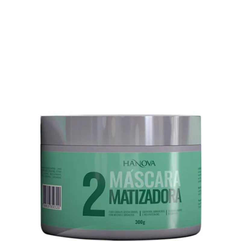 HANOVA MATIZADOR GREEN - MáSCARA DESAMARELADORA EFEITO PEROLADO 300G