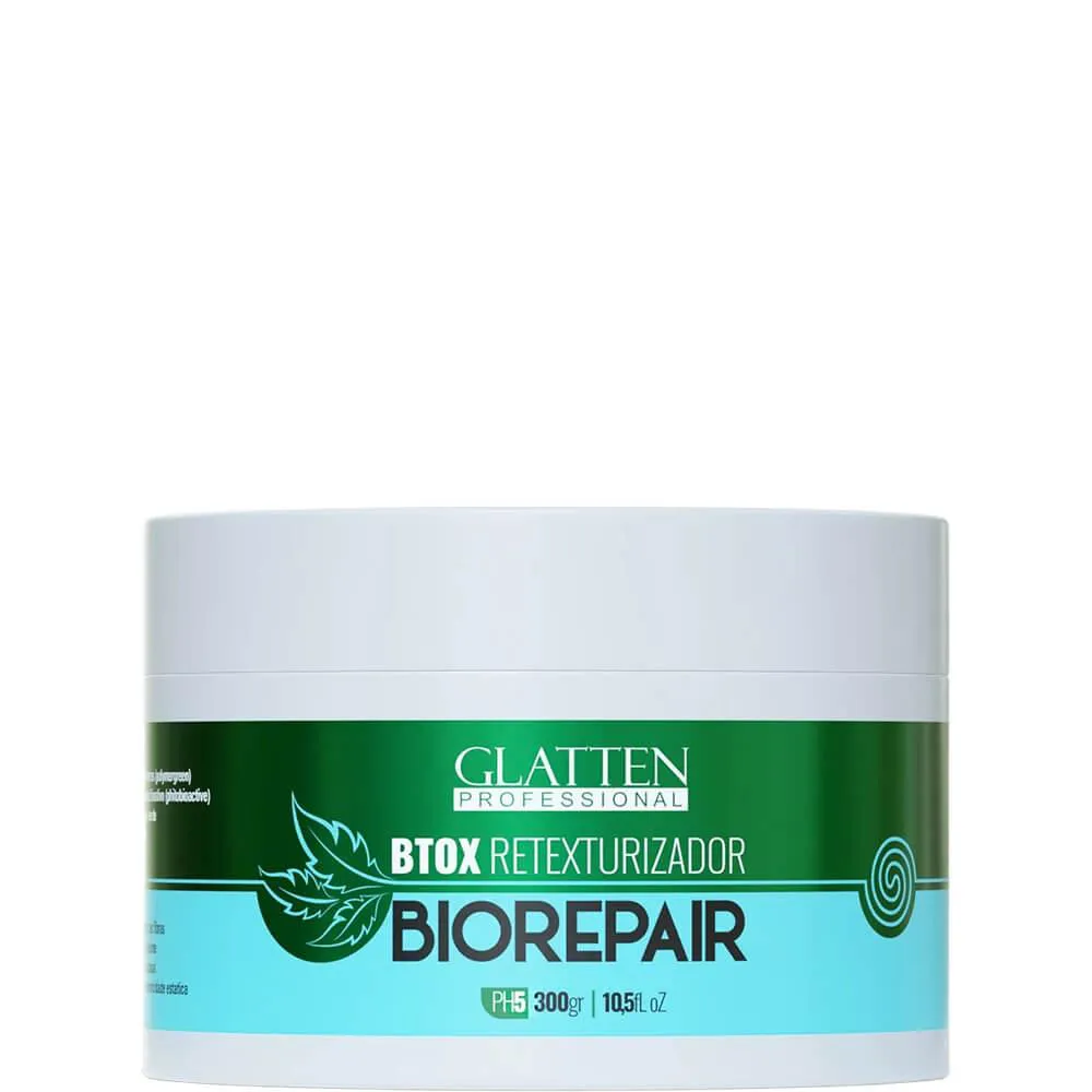 GLATTEN BIOREPAIR - BTOX RETEXTURIZADOR FóRMULA VERDE 300G