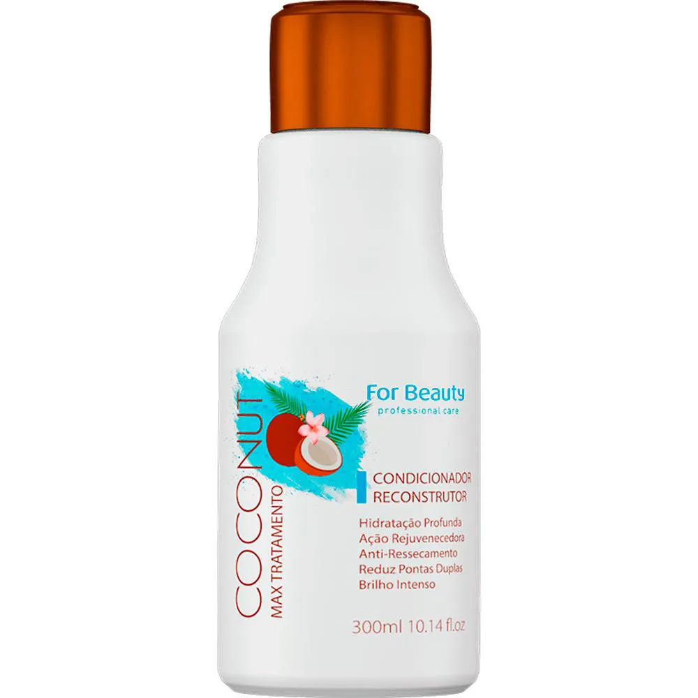 FOR BEAUTY COCONUT MAX TRATAMENTO - CONDICIONADOR RECONSTRUTOR 300ML