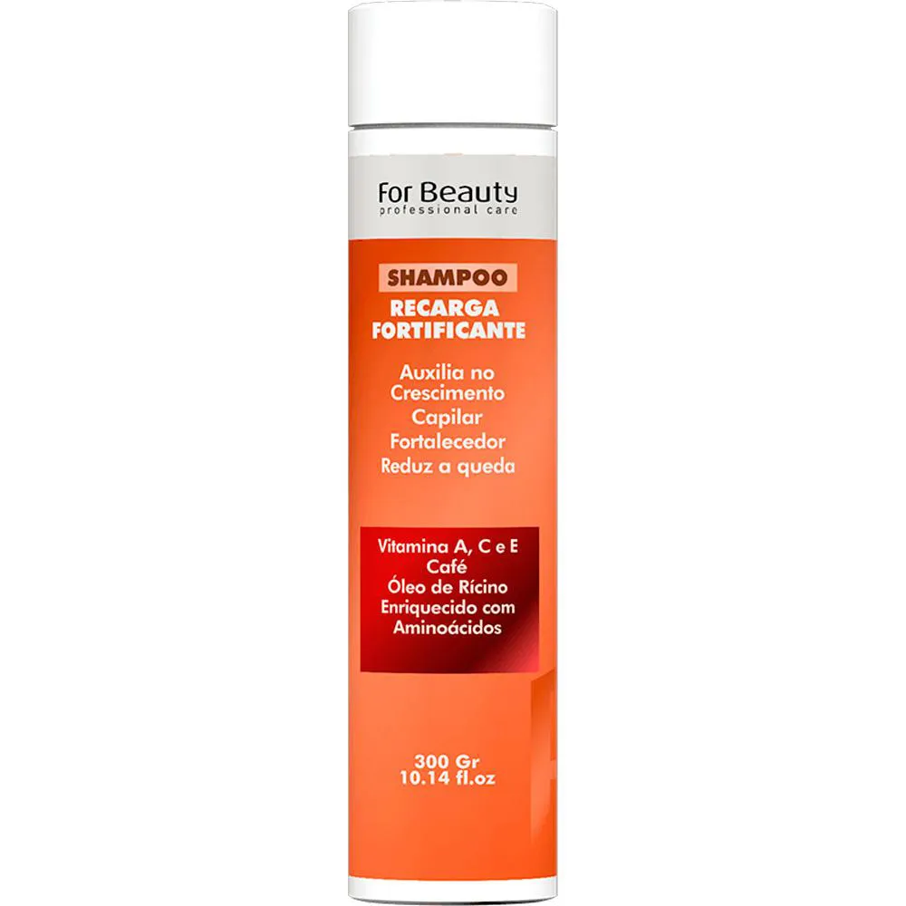 Shampoo Anticaspa For Beauty Recarga Fortificante Crescimento Acelerado 300ml