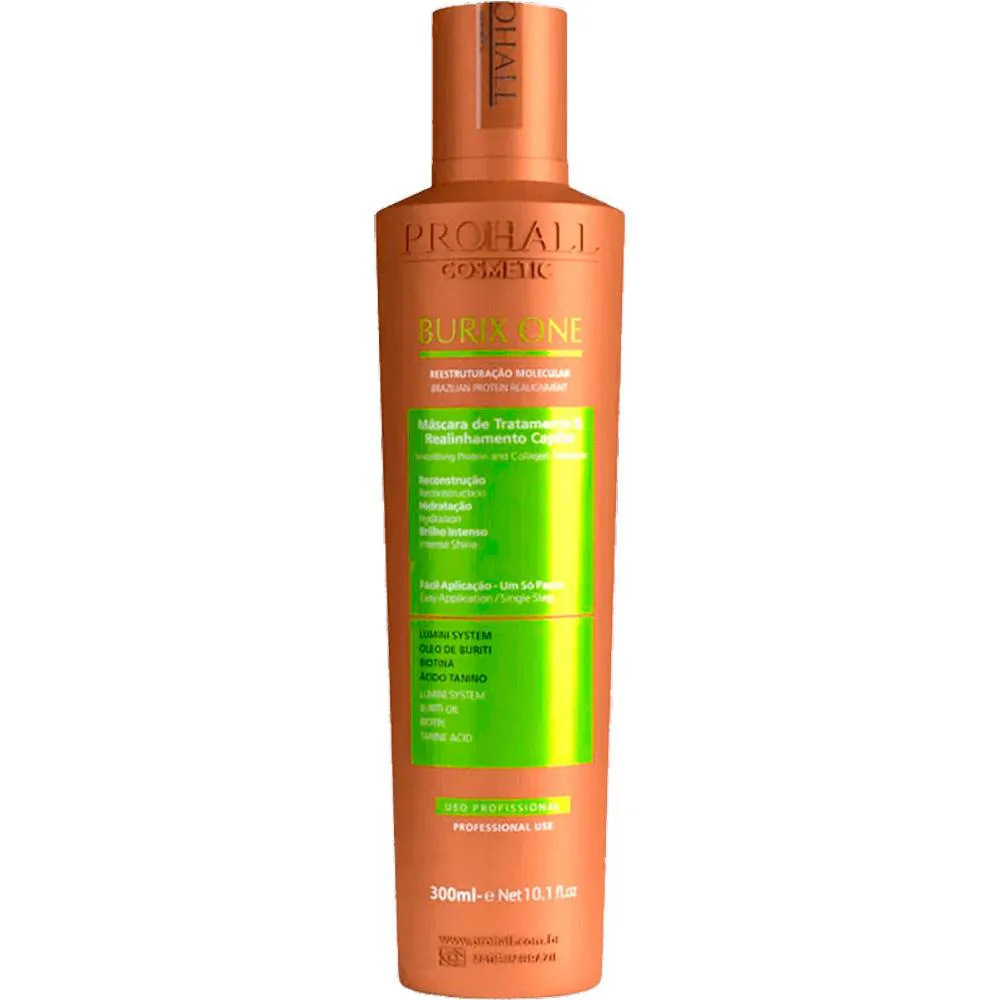 PROHALL BURIX ONE - ESCOVA PROGRESSIVA VEGANA REESTRUTURAçãO MOLECULAR 300ML