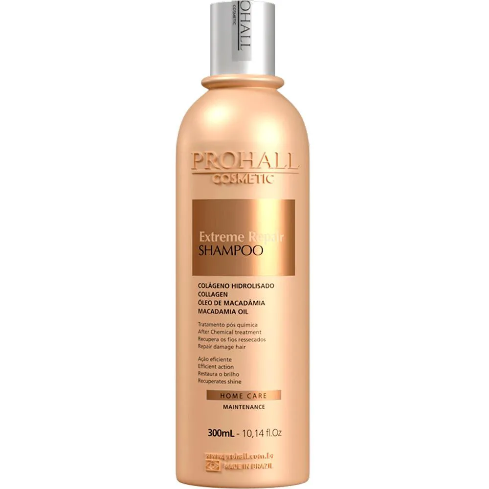 PROHALL EXTREME REPAIR - SHAMPOO TRATAMENTO MACADâMIA 300ML