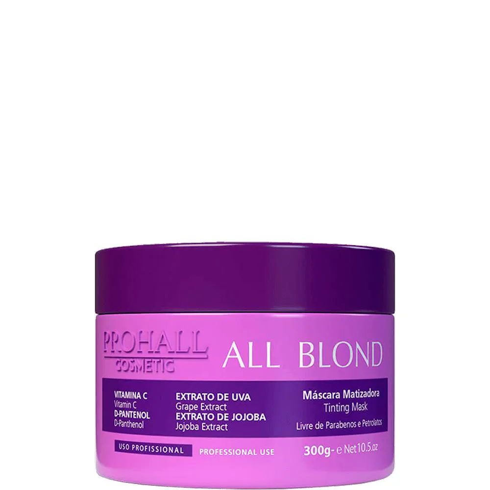 PROHALL ALL BLOND - MáSCARA MATIZADORA NUTRIçãO PARA LOIROS 300G