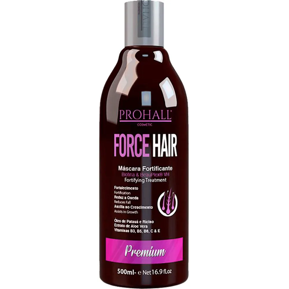 PROHALL FORCE HAIR - MáSCARA FORTIFICANTE CRESCIMENTO ACELERADO 500ML
