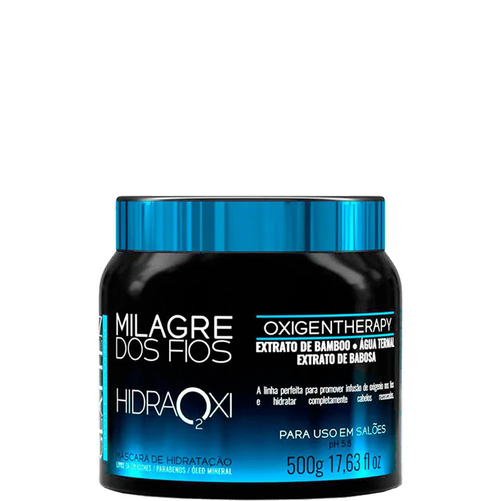 GLATTEN MILAGRE DOS FIOS HIDRAOXI - MáSCARA TERAPIA DE OXIGêNIO 500G