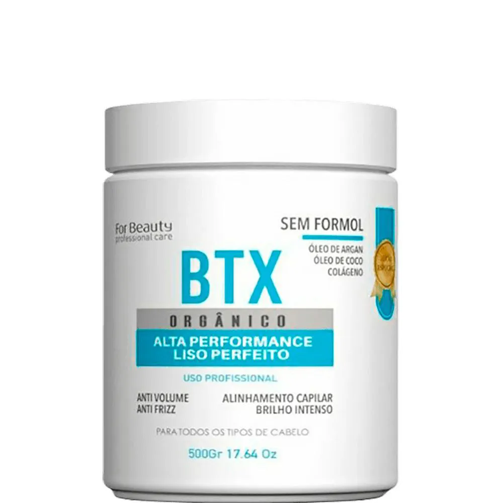 FOR BEAUTY BTX ORGâNICO - BTOX ALTA PERFORMANCE SEM FORMOL 500G