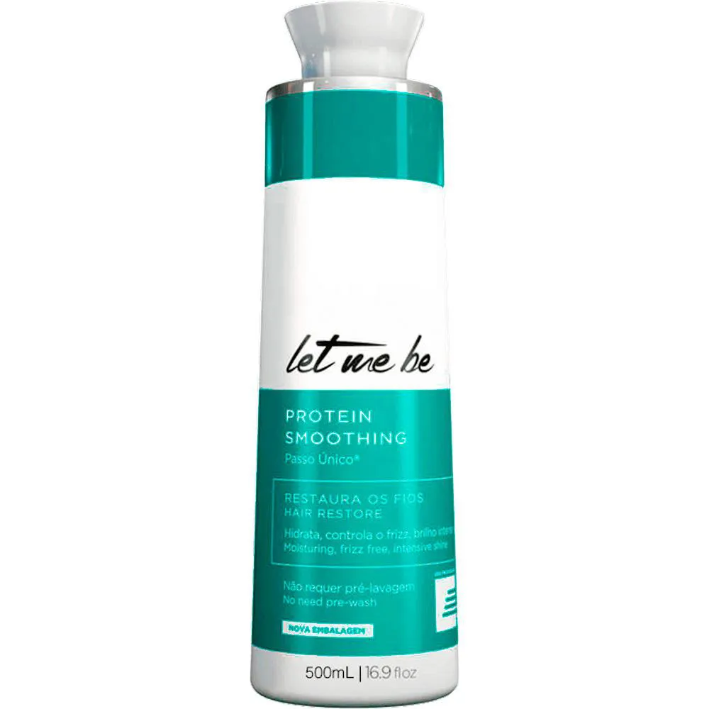 LET ME BE - ESCOVA PROGRESSIVA PROTEIN SMOOTH PASSO ÚNICO SEM FORMOL 500ML