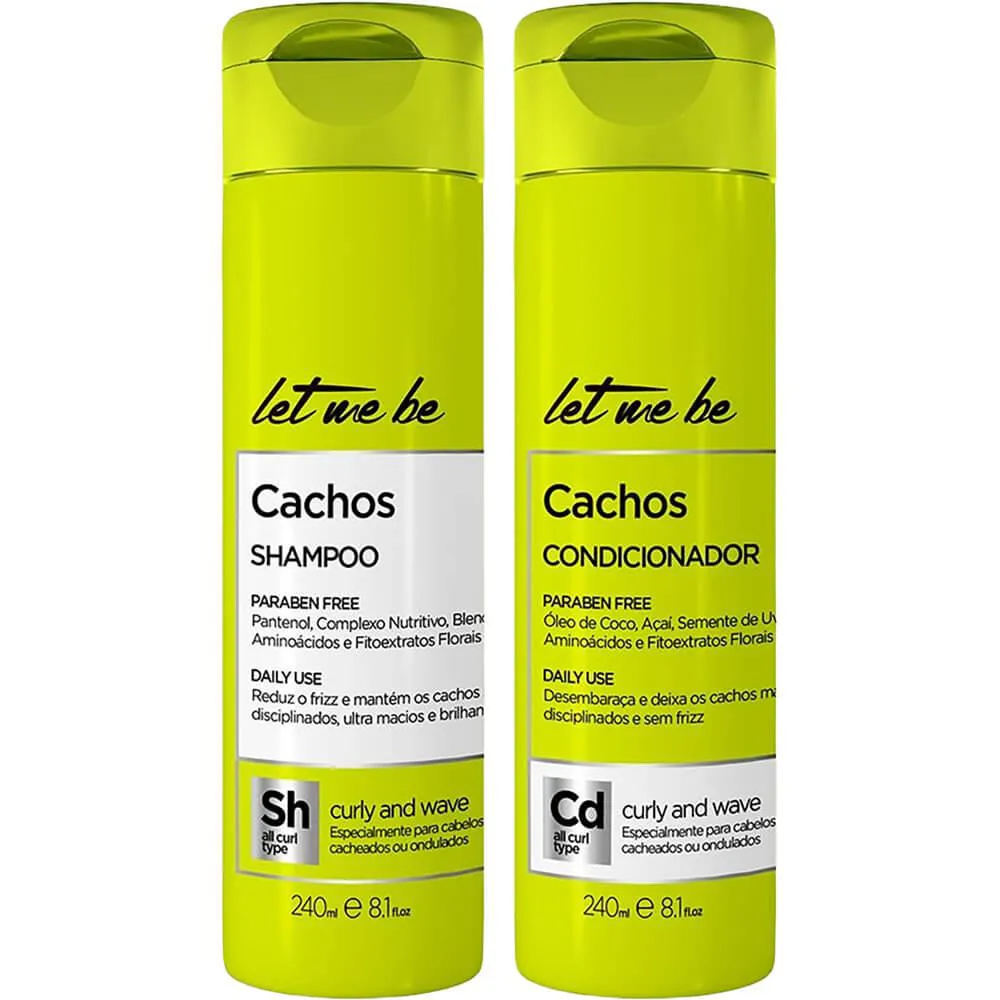 LET ME BE CACHOS - KIT DISCIPLINANTE ANTIFRIZZ DUO (2 PRODUTOS)