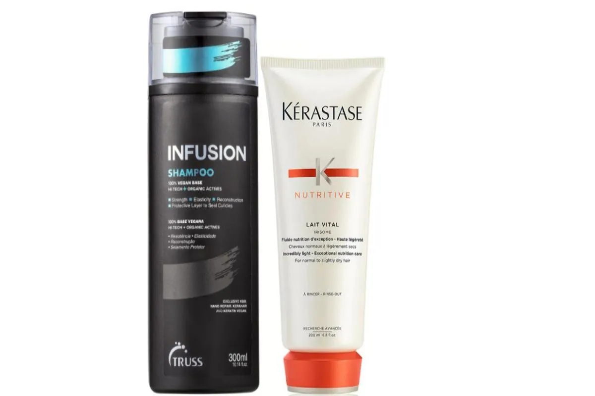 TRUSS/KéRASTASE SHAMPOO INFUSION 300 + COND LAIT VITAL - 200