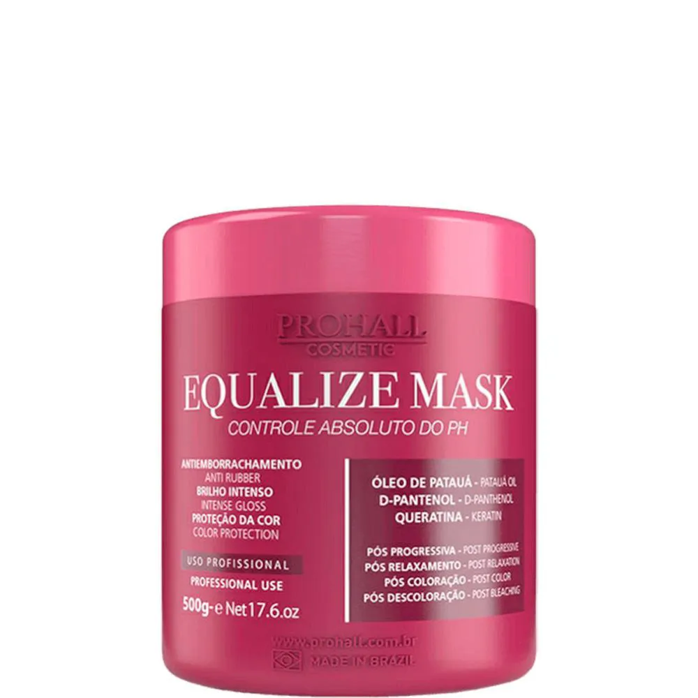 PROHALL EQUALIZE MASK - MáSCARA PóS QUíMICA CONTROLE DO PH CAPILAR 500G