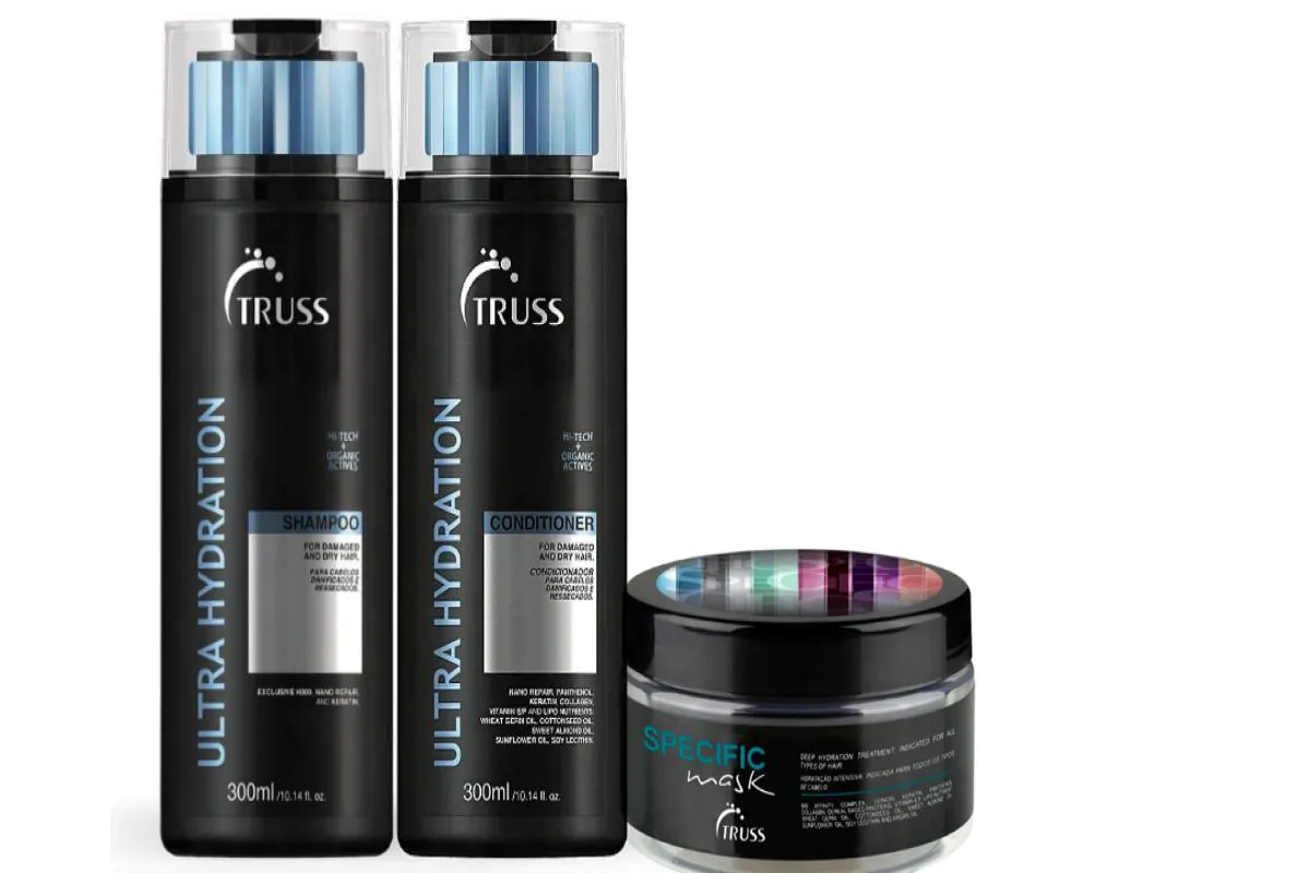 TRUSS ULTRA HYDRATION SHAMPOO E CONDICIONADOR 300ML + MáSCARA SPECIFIC - 180G