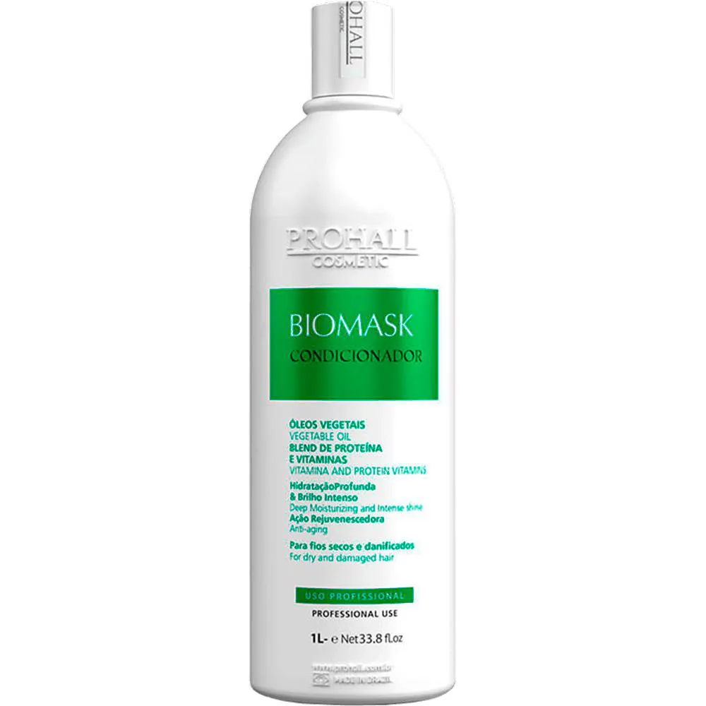 PROHALL BIOMASK - CONDICIONADOR HOME CARE HIDRATAçãO E BRILHO 1L