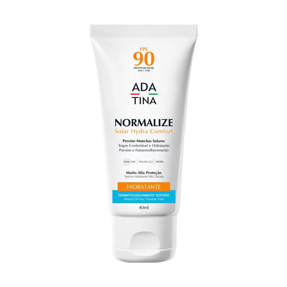 PROTETOR SOLAR 12HS ALTA PROTEçãO ANTI-MANCHAS NORMALIZE HYDRA COMFORT FPS 90 - 40ML