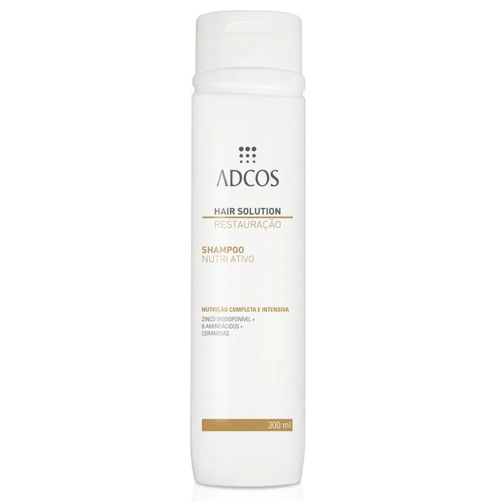 HAIR SOLUTION SHAMPOO NUTRI ATIVO - RESTAURAçãO 300ML