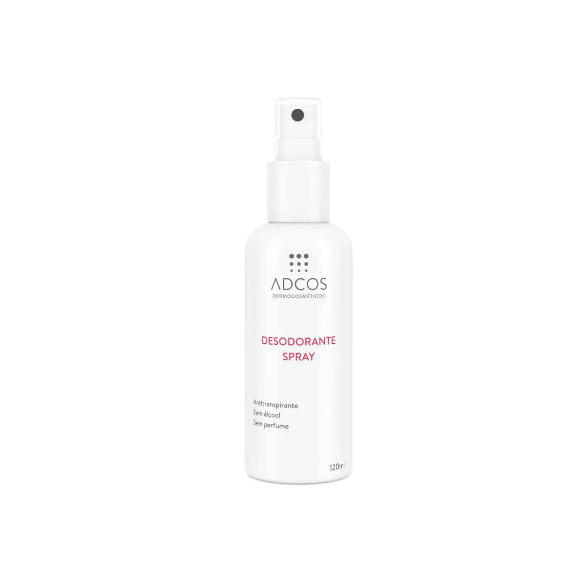 Desodorante Antitranspirante Spray Adcos Dermocosméticos Sem ÁLcool Sem Perfume 120ml 