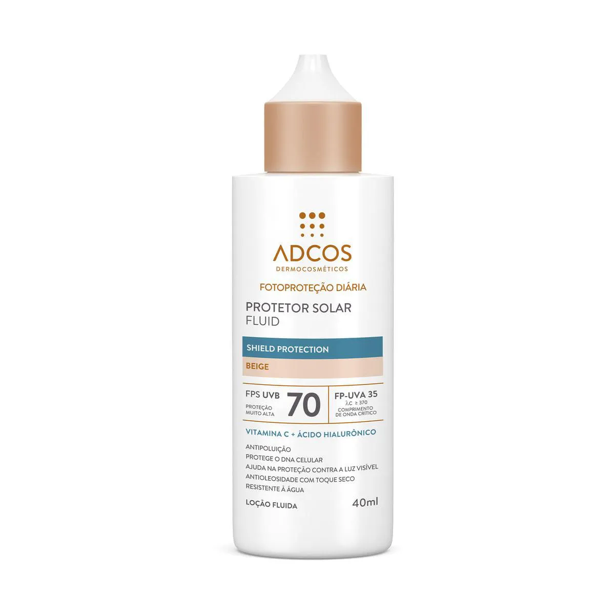 PROTETOR SOLAR FLUID COLORS FPS 70 - SHIELD PROTECTION