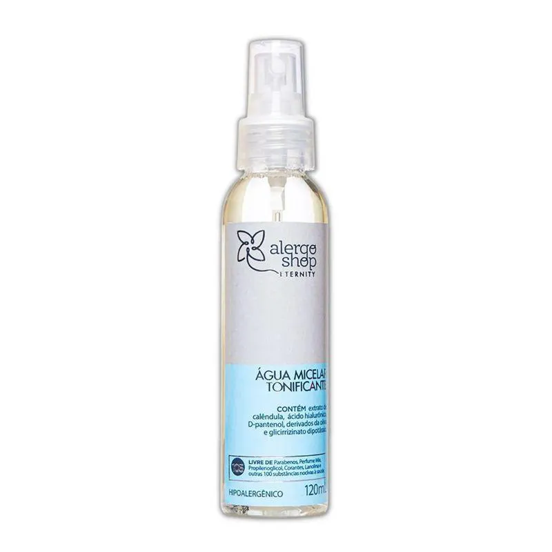 ÁGUA MICELAR TONIFICANTE ETERNITY ALERGOSHOP 120ML