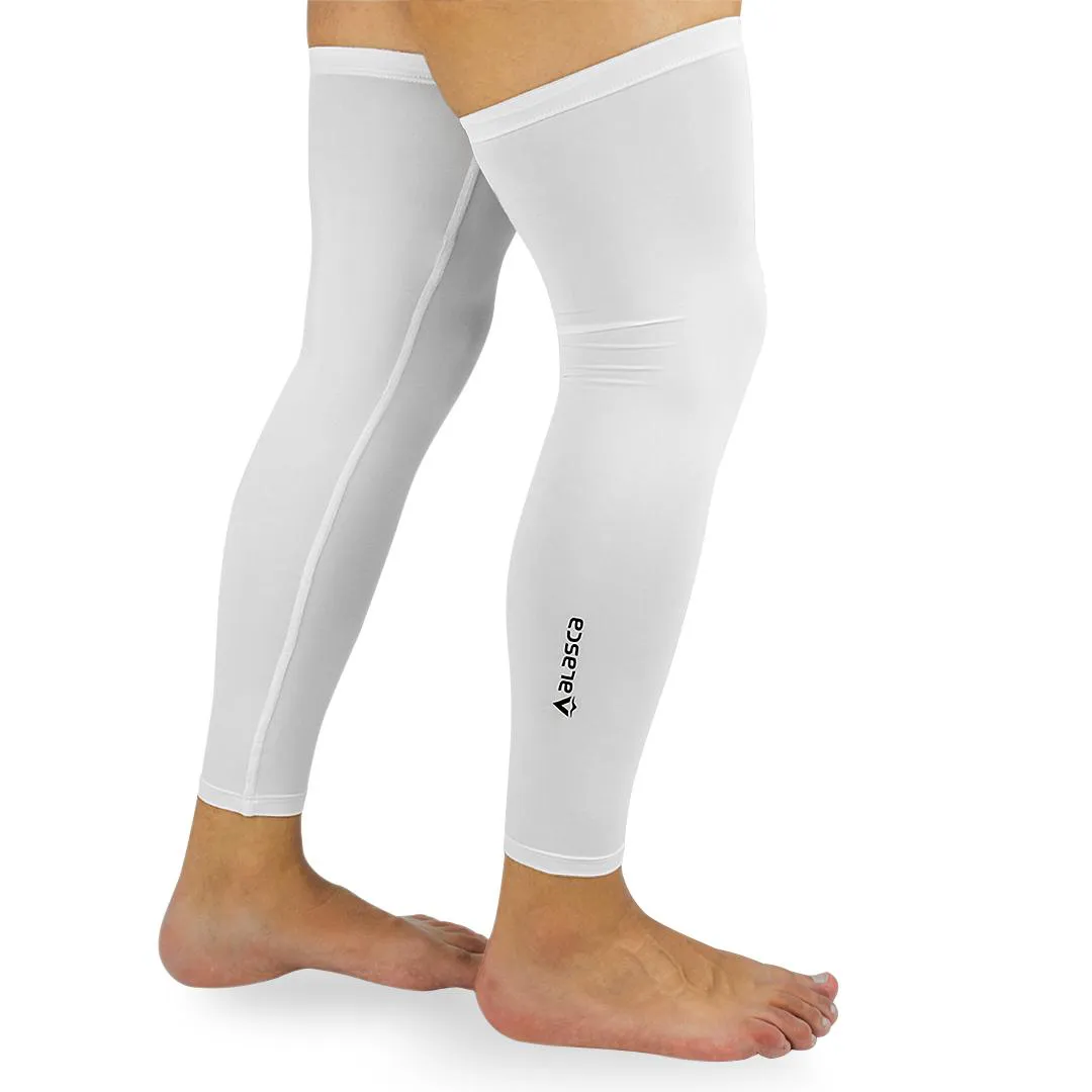 Pernito Térmico e Proteção UV50+ Ciclismo e Corrida G Branco