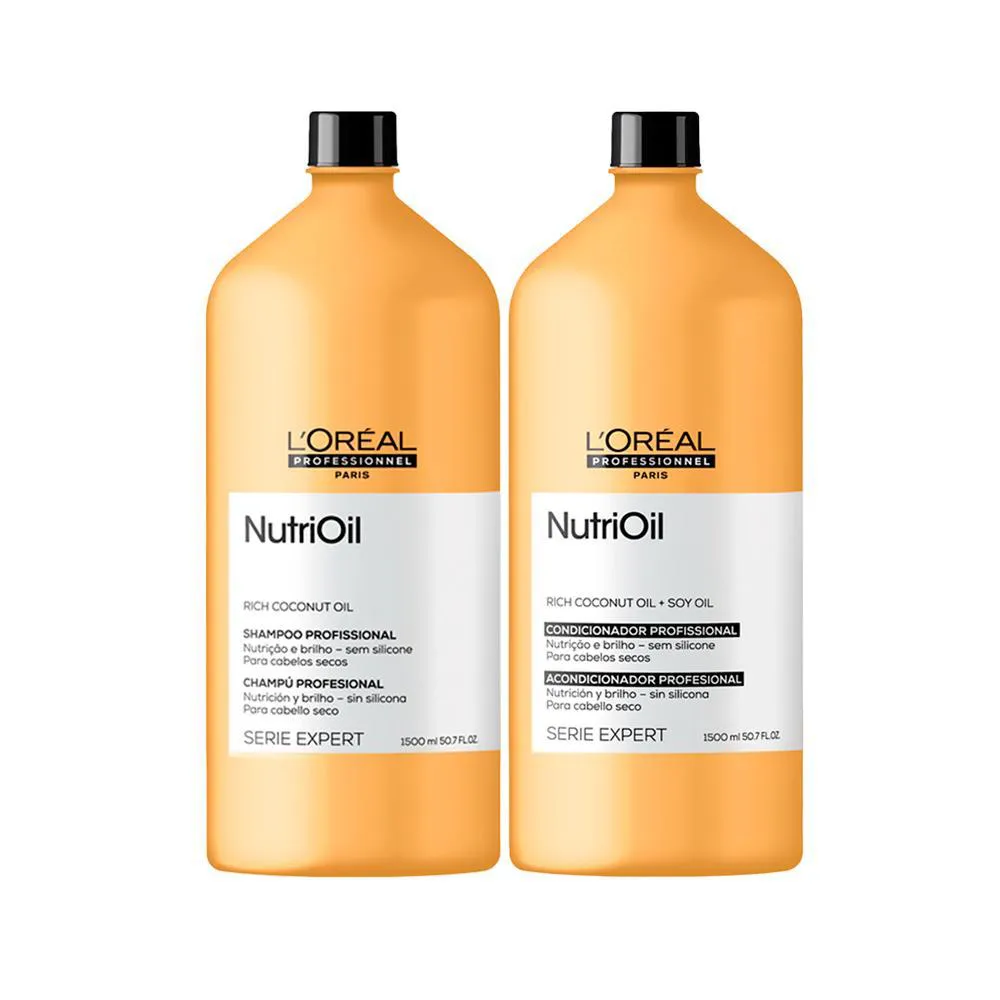Kit L'Oréal Professionnel Serie Expert Nutrioil - Shampoo 1,5L Condicionador 1,5L
