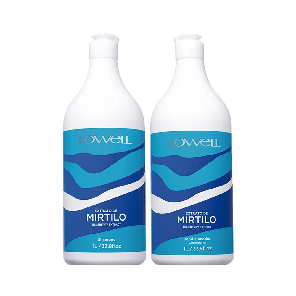 KIT LOWELL EXTRATO DE MIRTILO PROFISSIONAL - SHAMPOO E CONDICIONADOR
