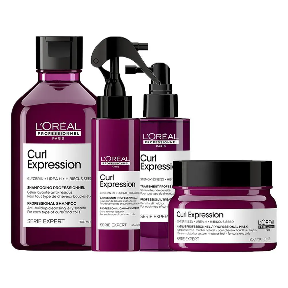 KIT L'OREáL PROFESSIONNEL SERIE EXPERT CURL EXPRESSION HOME CARE COM LEAVE-IN 190 ML + 3 PRODUTOS