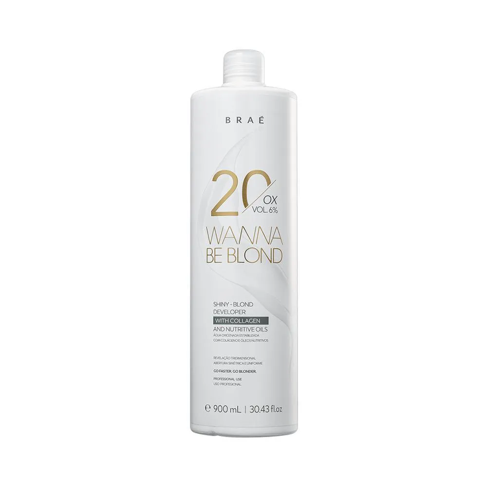 BRAé WANNA BE BLOND EMULSãO OXIDANTE 20 VOL 900ML