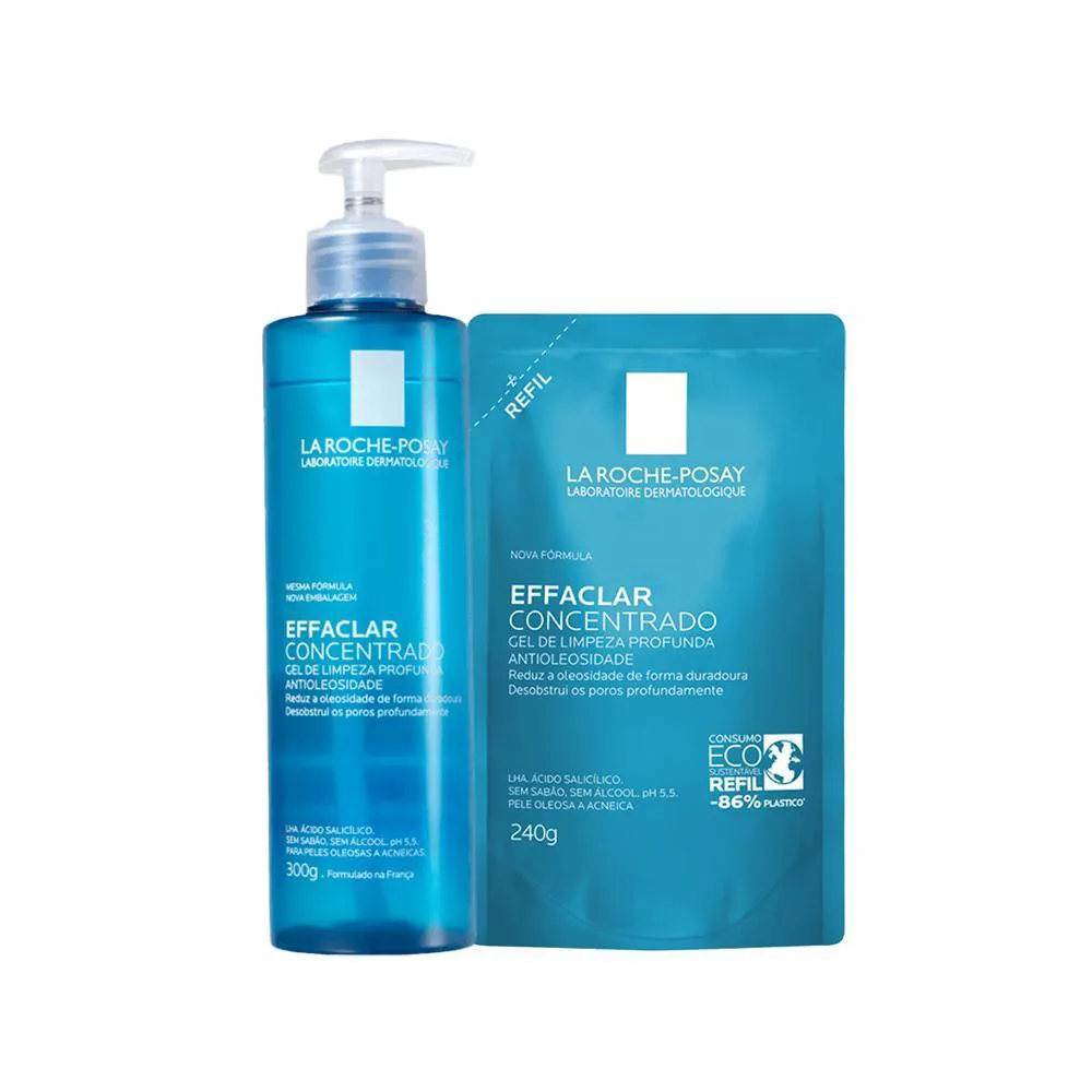 KIT LA ROCHE-POSAY EFFACLAR - GEL DE LIMPEZA REFIL E GEL DE LIMPEZA