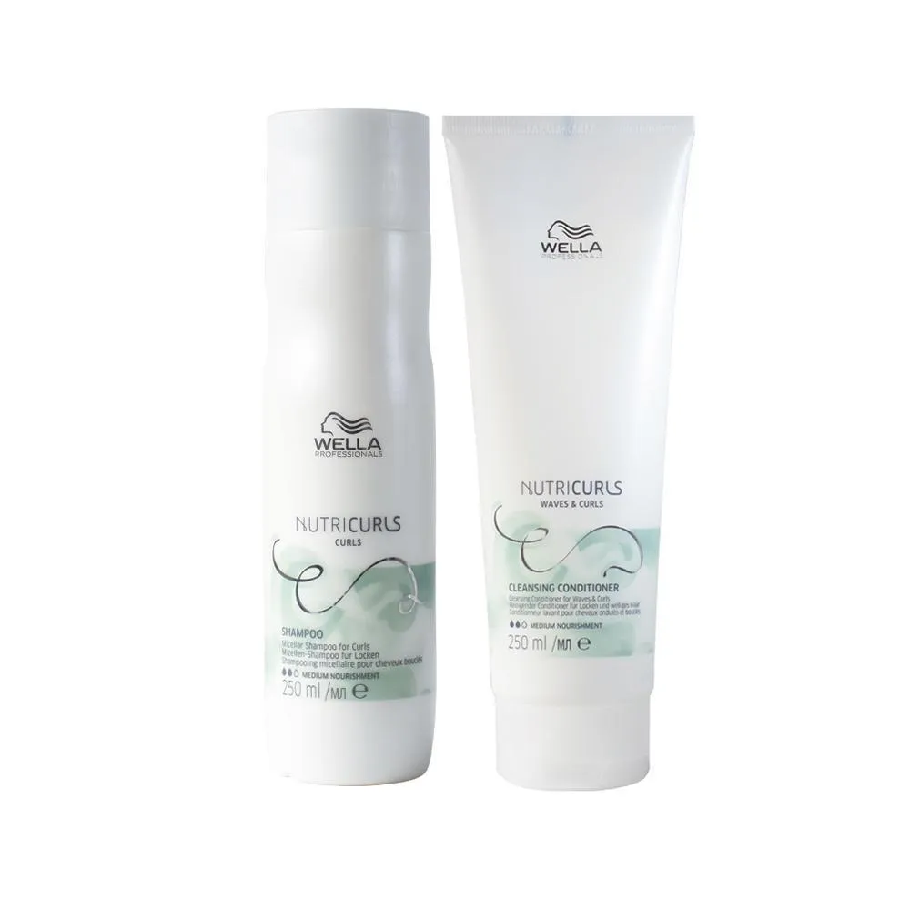 Kit Wella Professionals Nutricurls - Shampoo E Condicionador Co - Wash