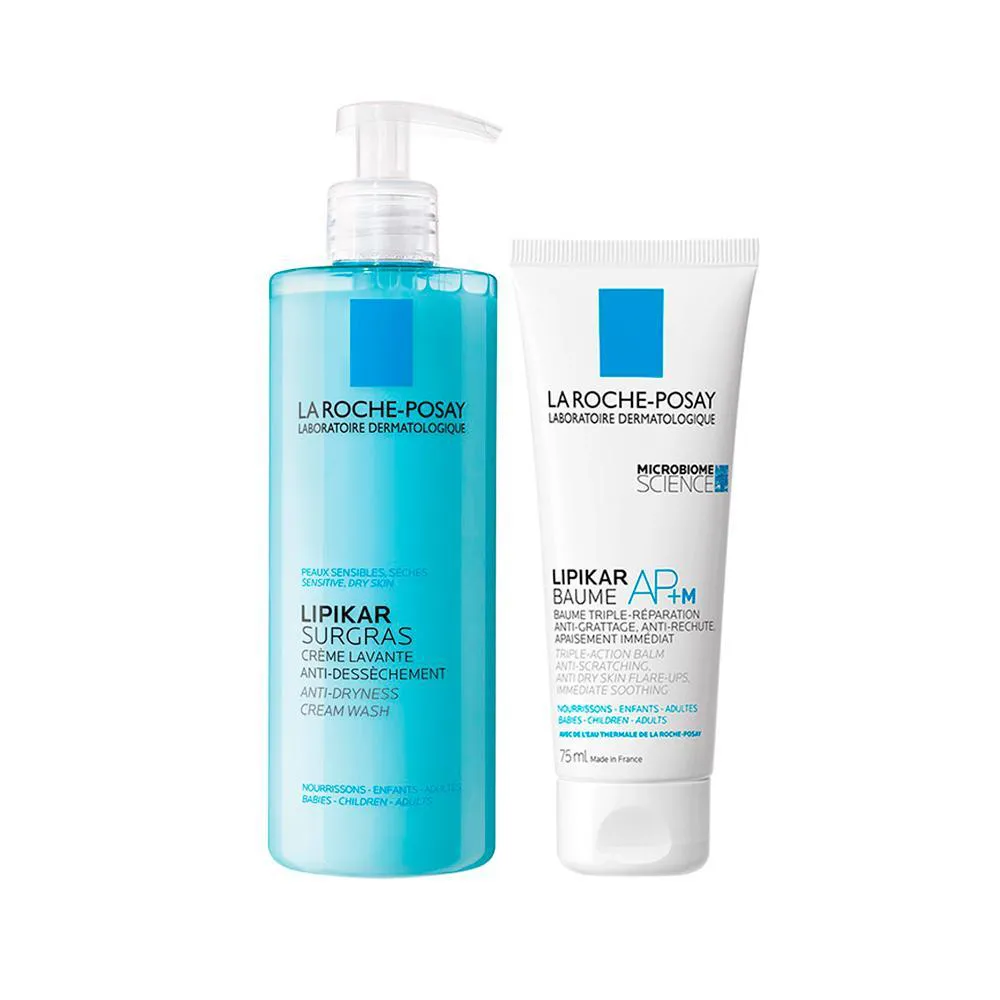 KIT CORPORAL LA ROCHE-POSAY LIPIKAR - SABONETE LíQUIDO CORPORAL E CREME HIDRATANTE 75ML