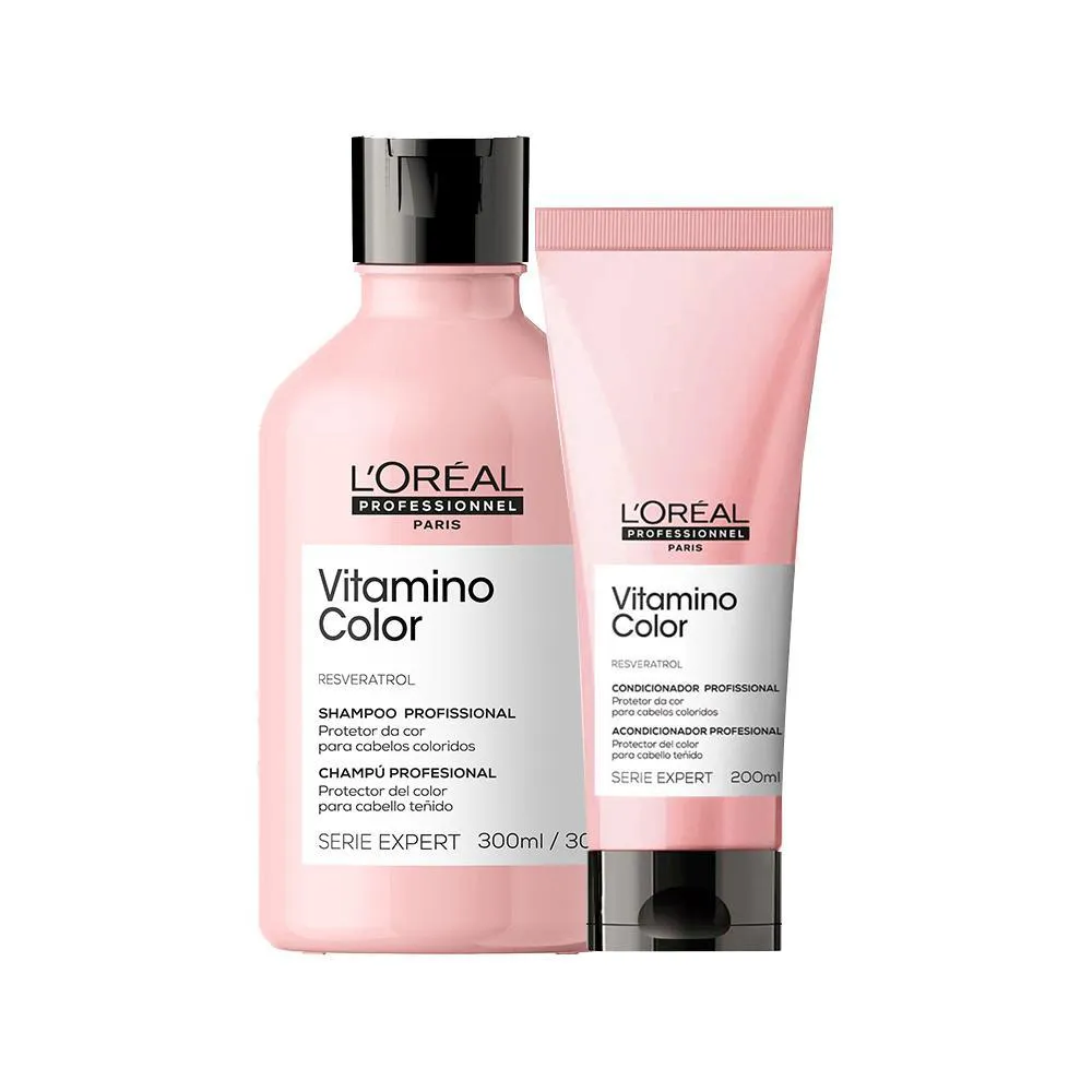 Kit L'Oréal Professionnel Serie Expert Vitamino Color Resveratrol - Shampoo 300ml + Condicionador 200ml