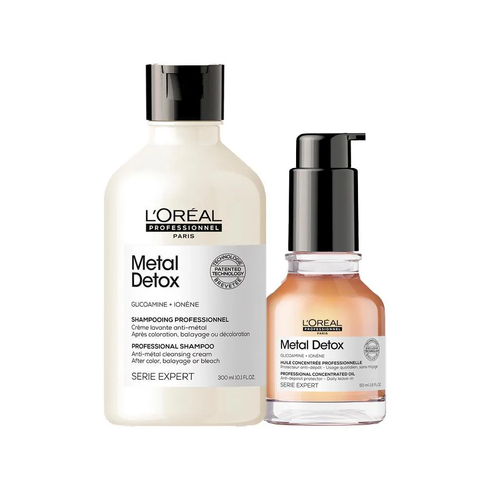 Kit L'Oréal Professionnel Serie Expert Metal Detox - Shampoo E Óleo Capilar