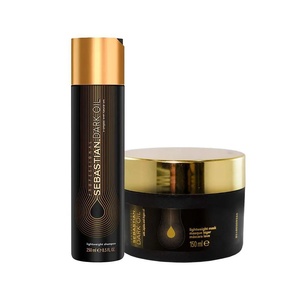 Kit Sebastian Professional Dark Oil Shampoo 250ml + Máscara de Cabelo 150ml