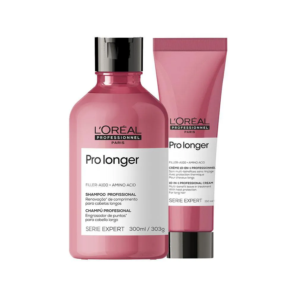 Kit L'Oréal Professionnel Serie Expert Pro Longer - Shampoo E Leave - In