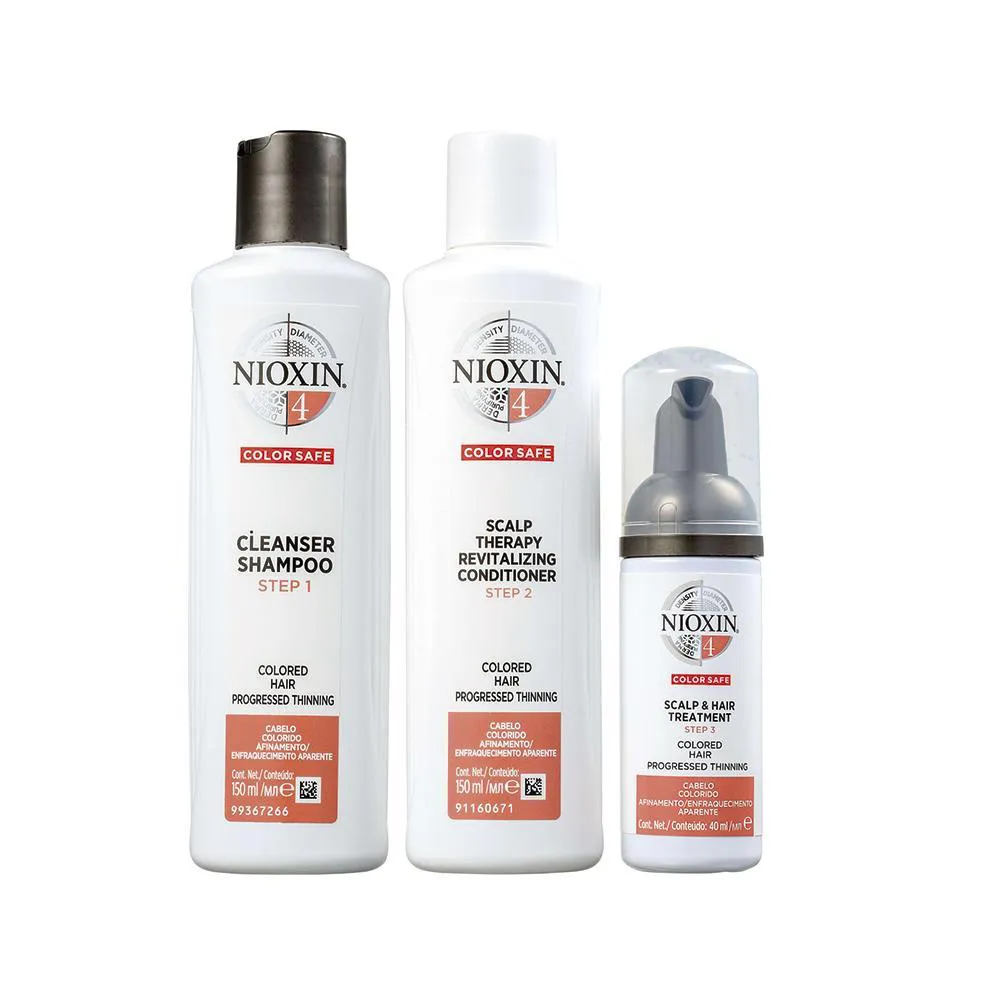 KIT NIOXIN SYSTEM 4 - SHAMPOO E CONDICIONADOR E TRATAMENTO