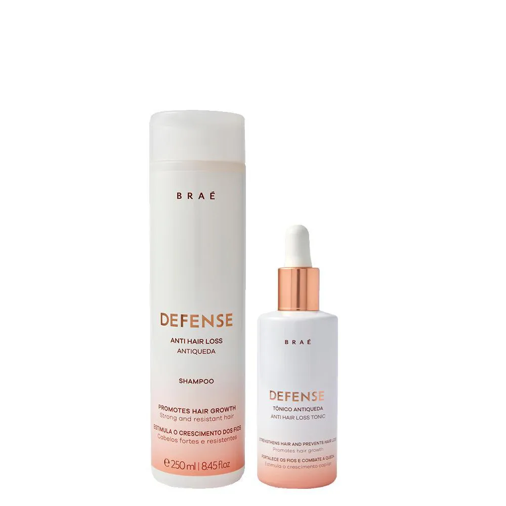 Kit Braé Defense Antiqueda – Shampoo 250Ml E Tônico 60Ml