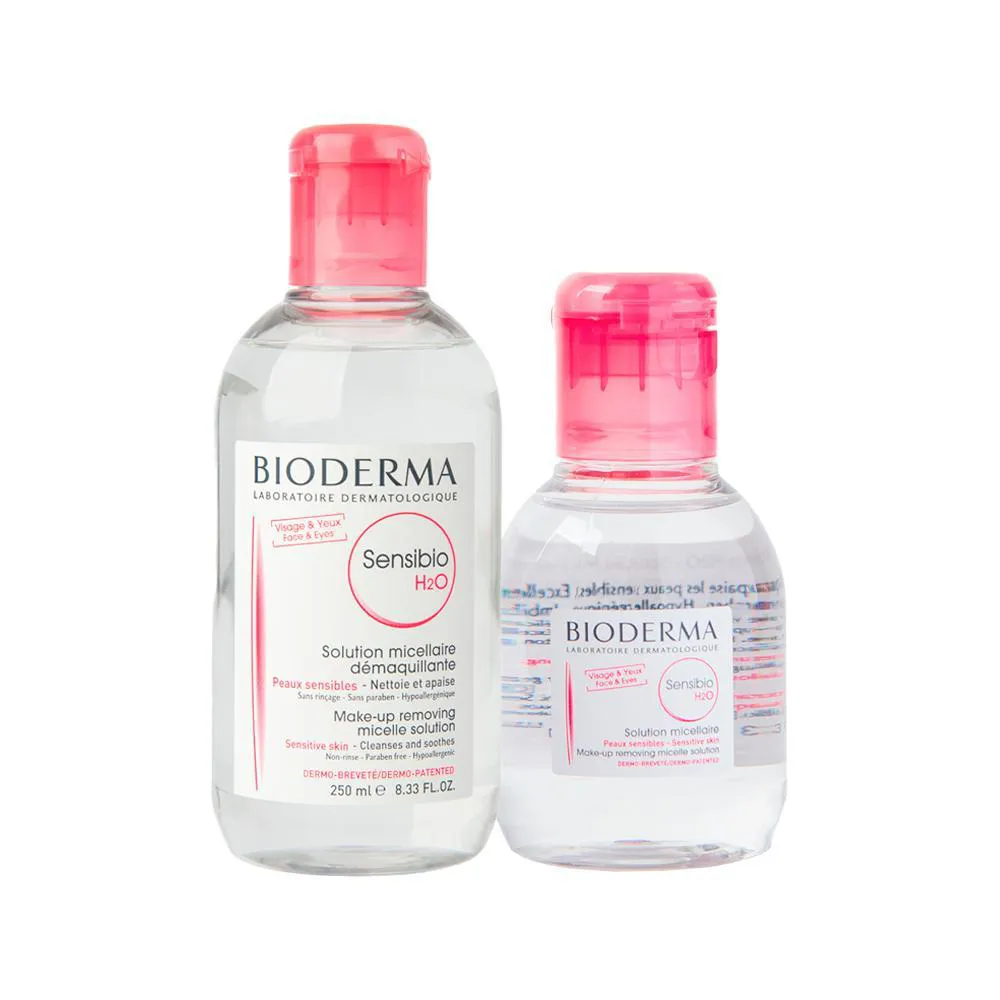KIT BIODERMA SENSIBIO ÁGUA MICELAR 100ML E ÁGUA MICELAR 250ML