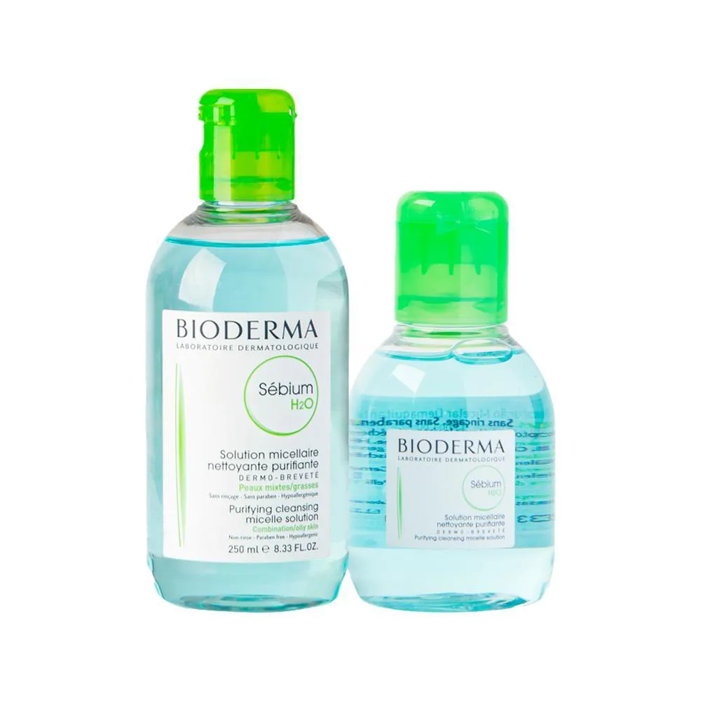 KIT BIODERMA SéBIUM - ÁGUA MICELAR 250ML E ÁGUA MICELAR 100ML