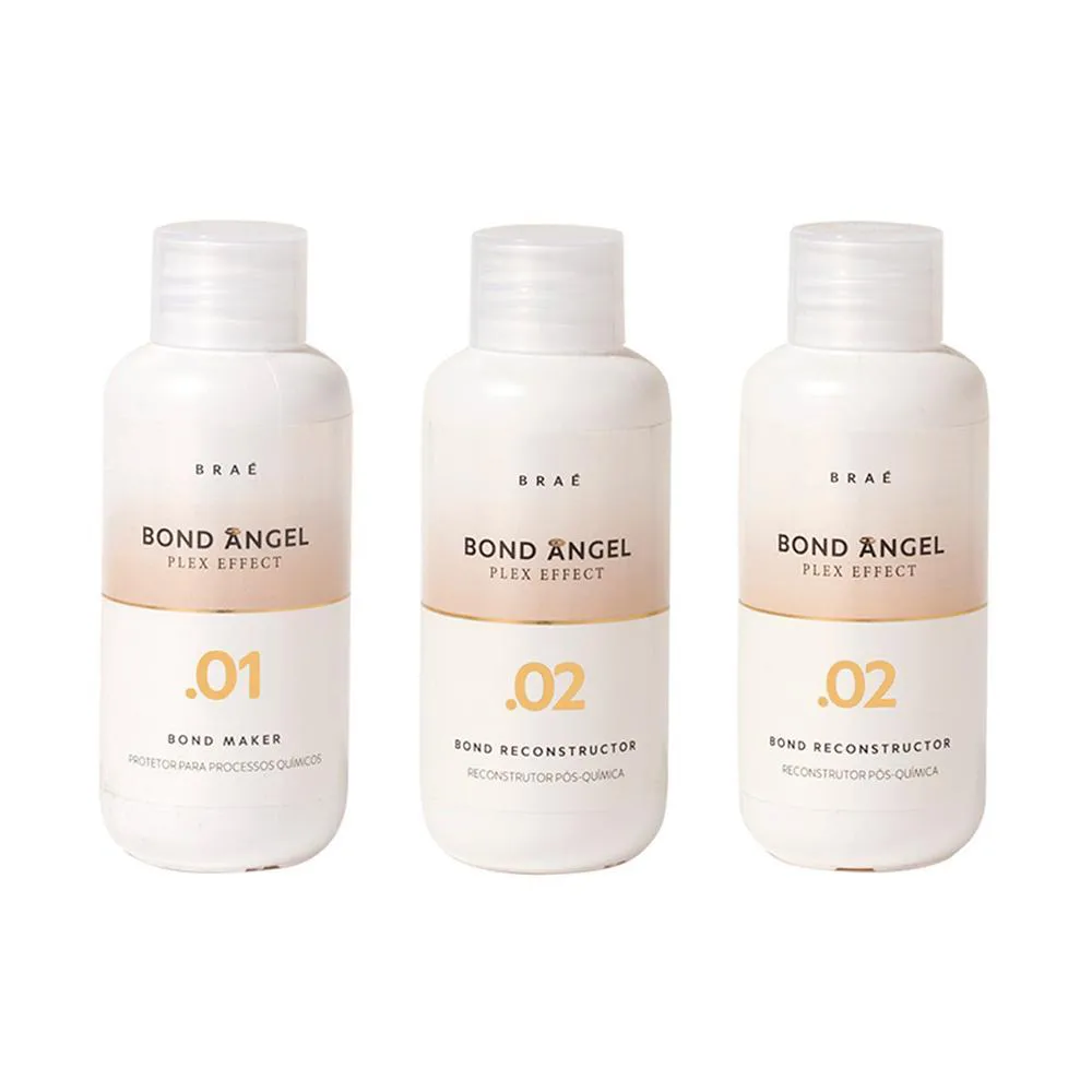Kit Braé Bond Angel Plex Effect - Tratamento Capilar 100ml E Tratamento Reconstrutor 2X100ml