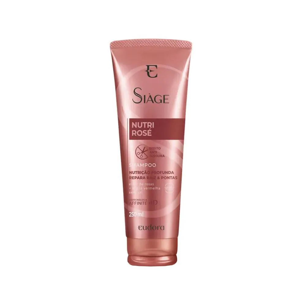 Shampoo Eudora Siàge Nutri Rosé Nutrição 250ml