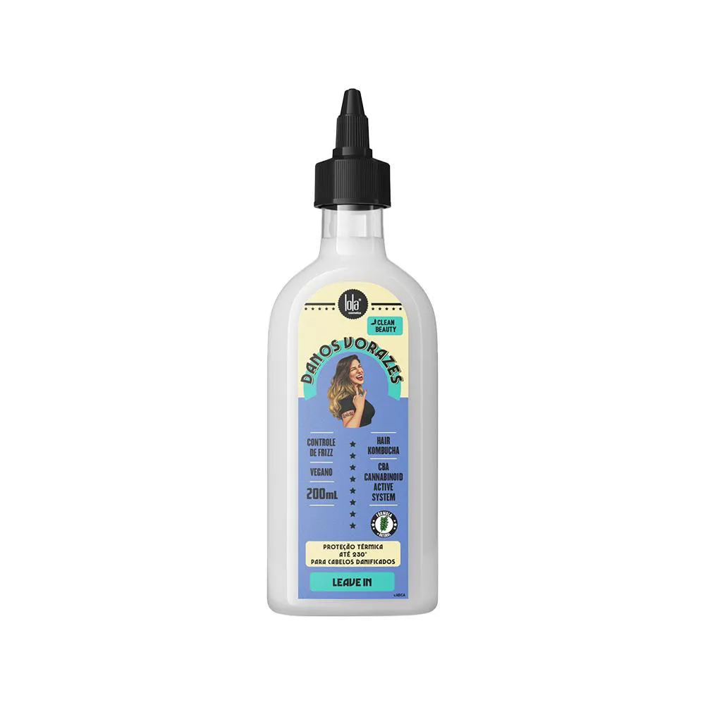 Leave-In Proteção Térmica Lola Cosmetics Danos Vorazes Cabelos Danificados 200ml