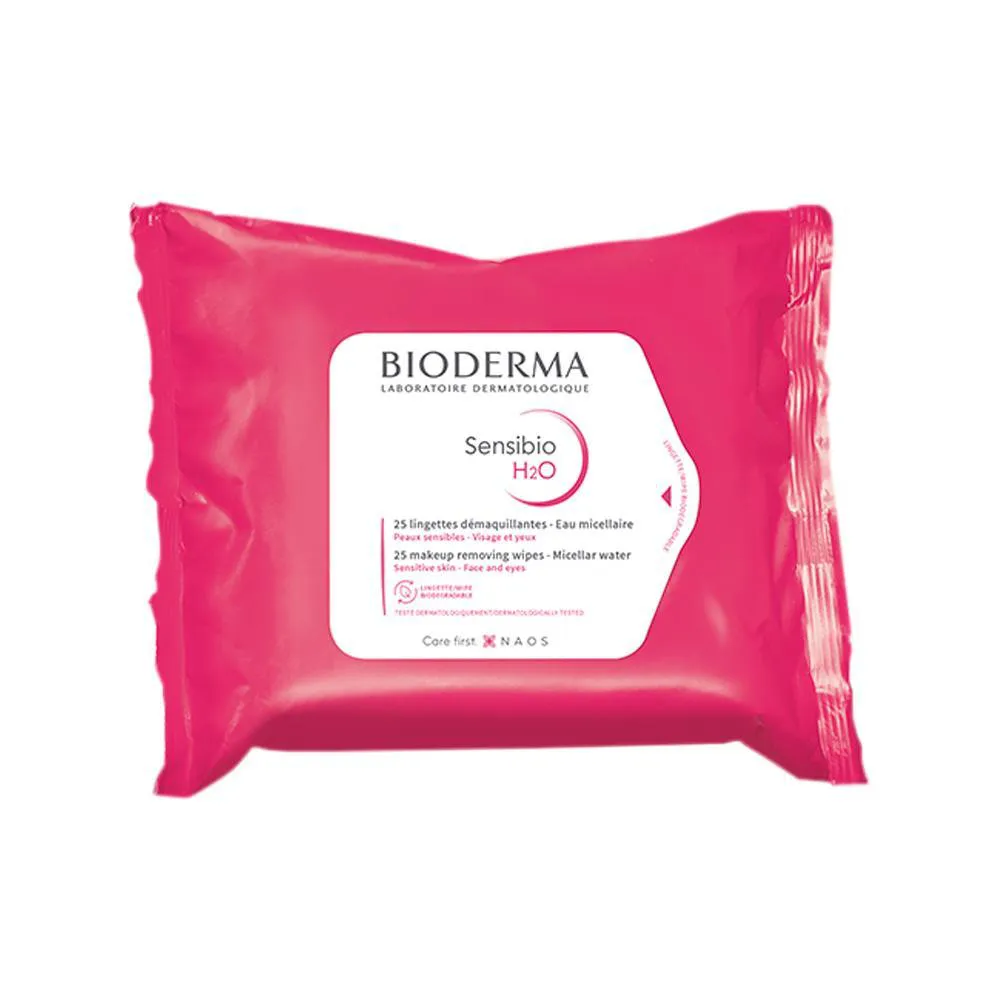 BIODERMA SENSIBIO LENçO DE LIMPEZA E DEMAQUILANTE 25 UNIDADES
