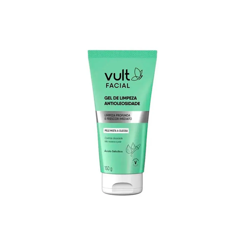 VULT GEL DE LIMPEZA FACIAL ANTIOLEOSIDADE 150G