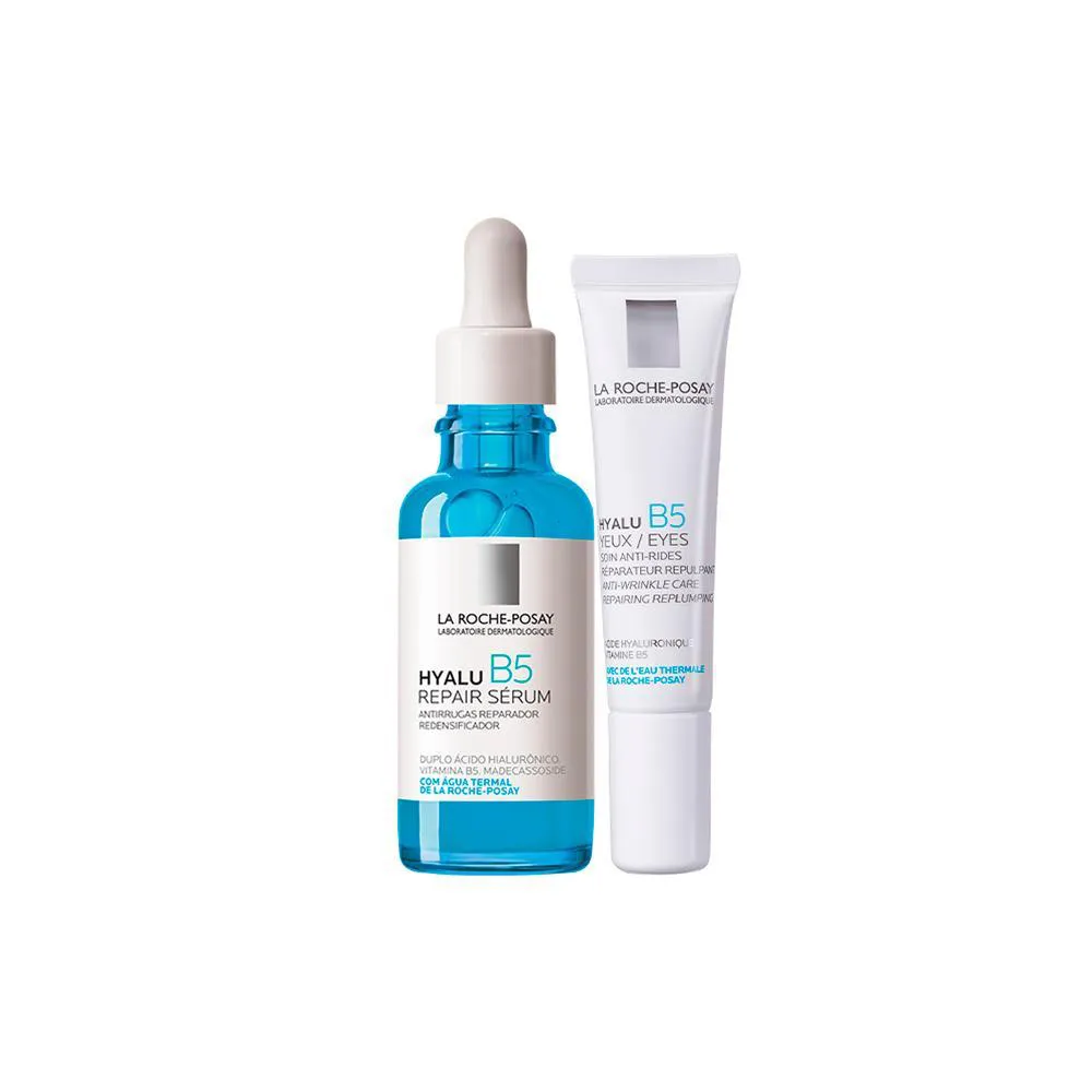 KIT FACIAL LA ROCHE-POSAY HYALU B5 - SéRUM 30ML E CREME PARA OS OLHOS 15ML