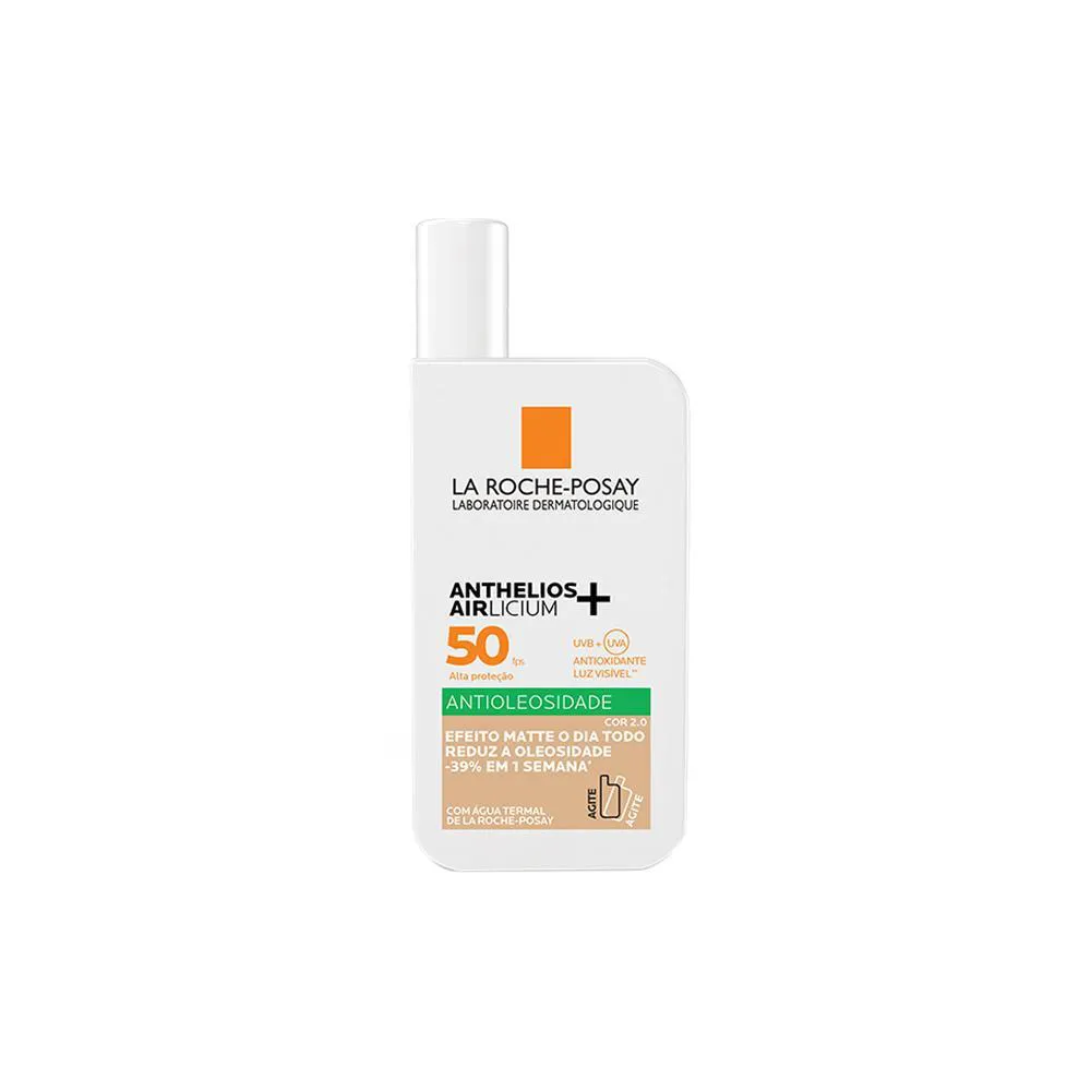 La Roche-Posay Anthelios Airlicium Protetor Solar Facial Antioleosidade Fps50 Cor 2.0 40Ml
