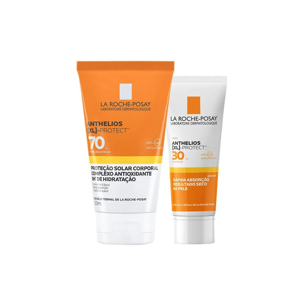 KIT LA ROCHE-POSAY ANTHELIOS - PROTETOR SOLAR FPS30 E PROTETOR SOLAR FPS70